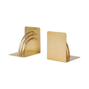 Alternative view of Gold Metal Geo Arch Decorative Bookends Set
