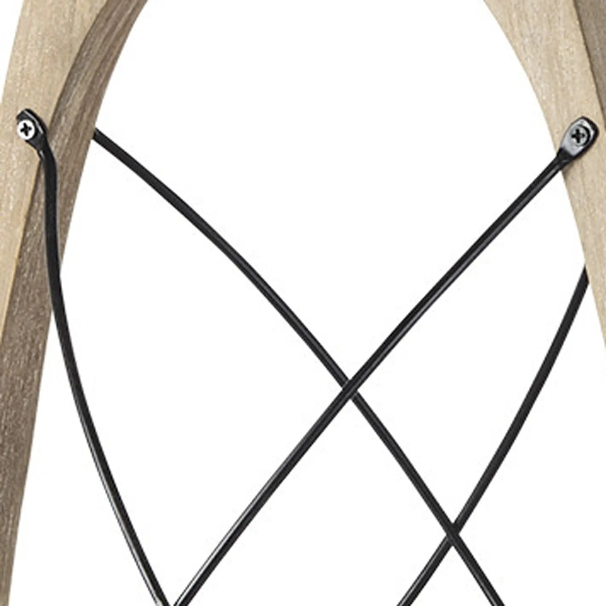 Wood Metal Lantern Candle Holder 21 Inch Tabletop Decor - Image 3