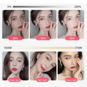 10" LED Selfie Ring Light with Tripod Phone Holder for Video & Makeup - Image 3