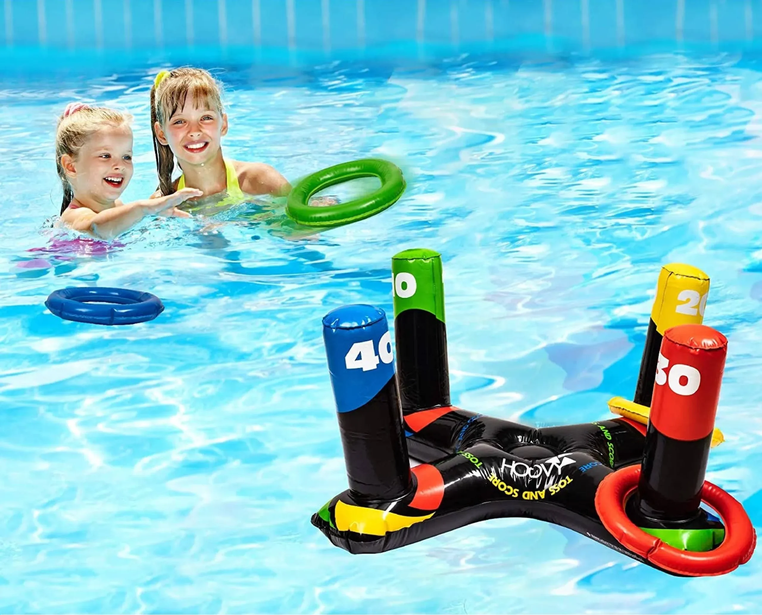 Inflatable Pool Ring Toss