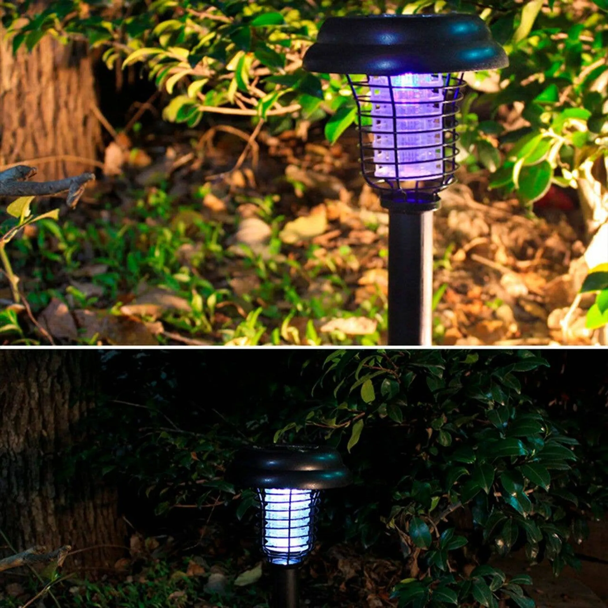 Solar LED Garden Pathway Light with Built-in Bug Zapper - Image 3