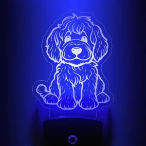 Labradoodle Nightlight Cute Dog LED Lamp Color Changing Night Light - Image 3