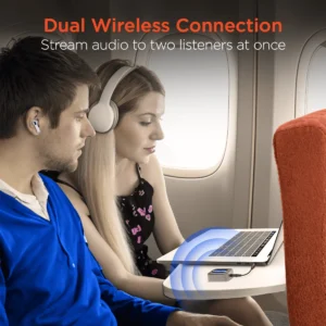 Bluetooth Flight Audio Adapter Transmitter Receiver - Image 3