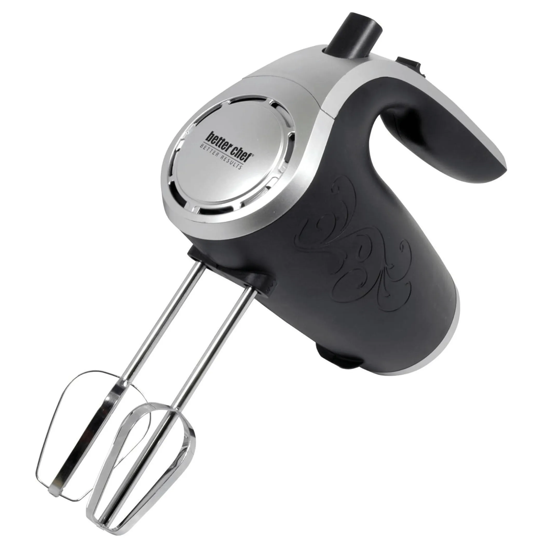 Better Chef 5-Speed 150W Hand Mixer with Silver Accents and Storage Clip - Image 2