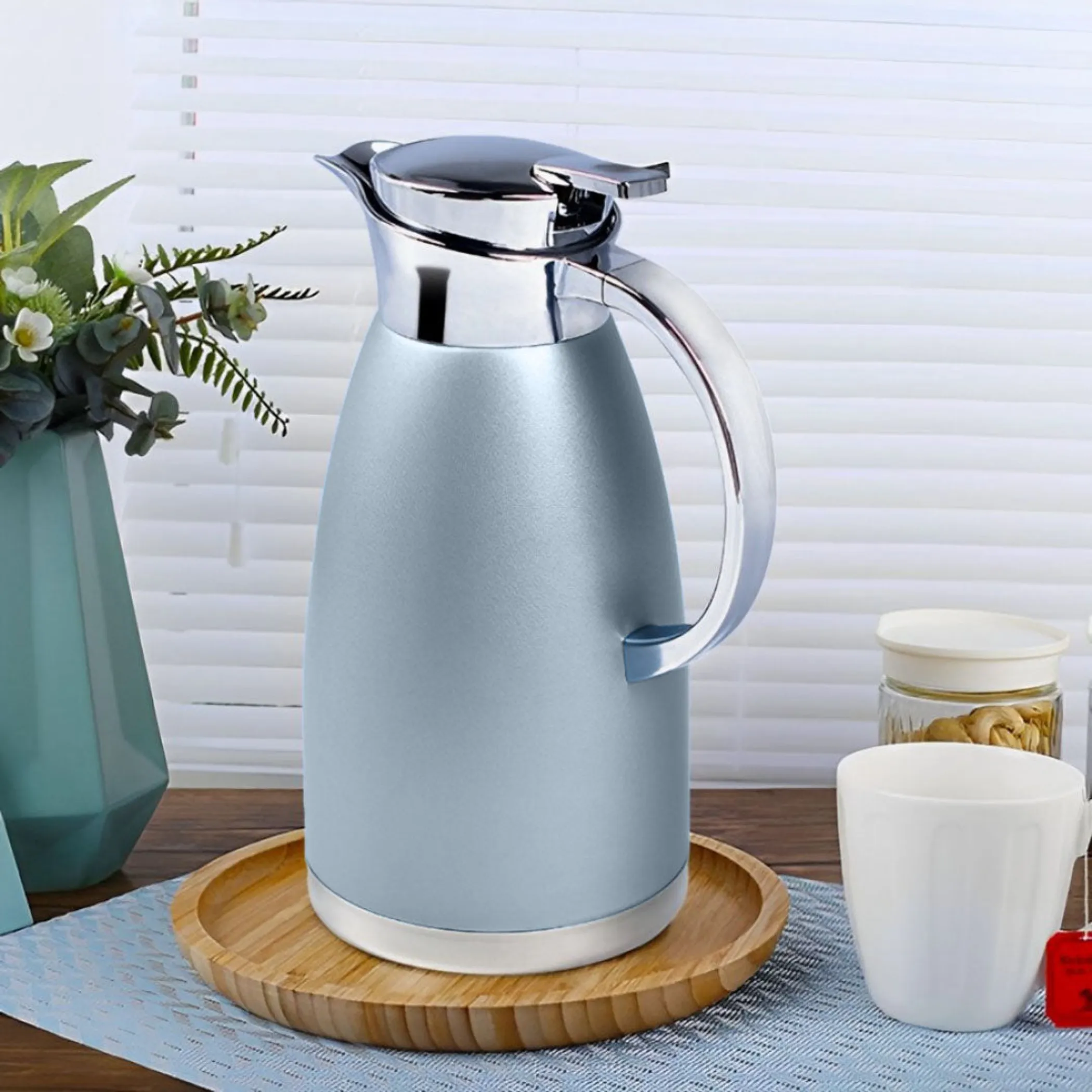 2.3L Stainless Steel Vacuum Insulated Flask, Large Thermal Water Bottle - Image 2