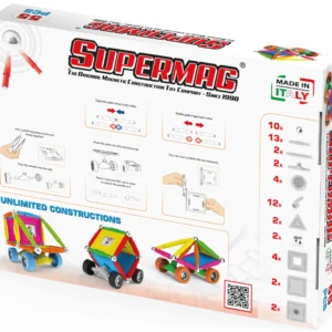 Alternative view of Tinamiri Supermag - Wheels 55 - Magnetic Building Set, 1000 Piece Jigsaw Puzzle