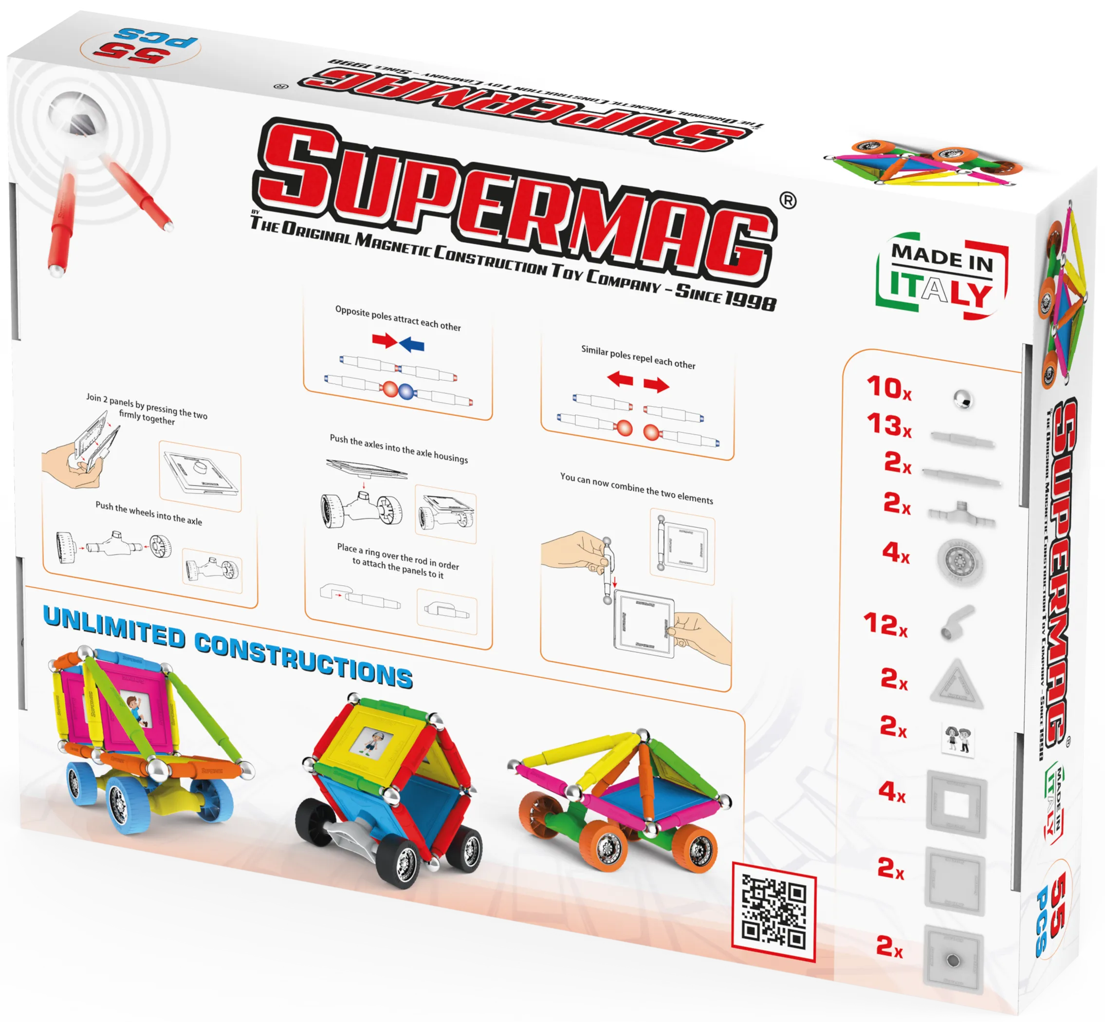 Magnetic Building Set 55 Pieces - Image 2