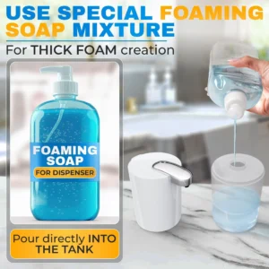 Automatic Soap Dispenser Touchless 13.5 Oz Automatic Hand Soap Dispenser 4 Level Adjustable Foaming Rechargeable & Long Lasting Good for Kitchen Bathr - Image 5
