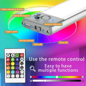 Wireless LED Motion Sensor Light Under Cabinet 2 Pack