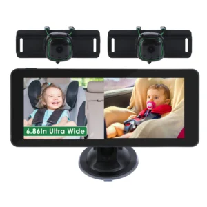 1080P Baby Car Camera for 2 Kids Dual Channel Car