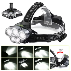 Rechargeable Headlamp 20000 Lumen LED Light - Image 5