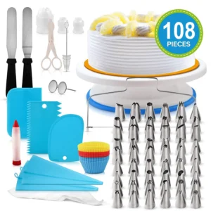 11 Inch Rotating Cake Turntable for Cake Decorating and Baking - Image 3
