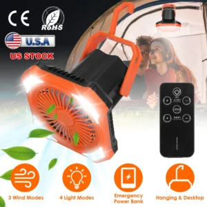 Portable Camping Lantern Fan - Image 4
