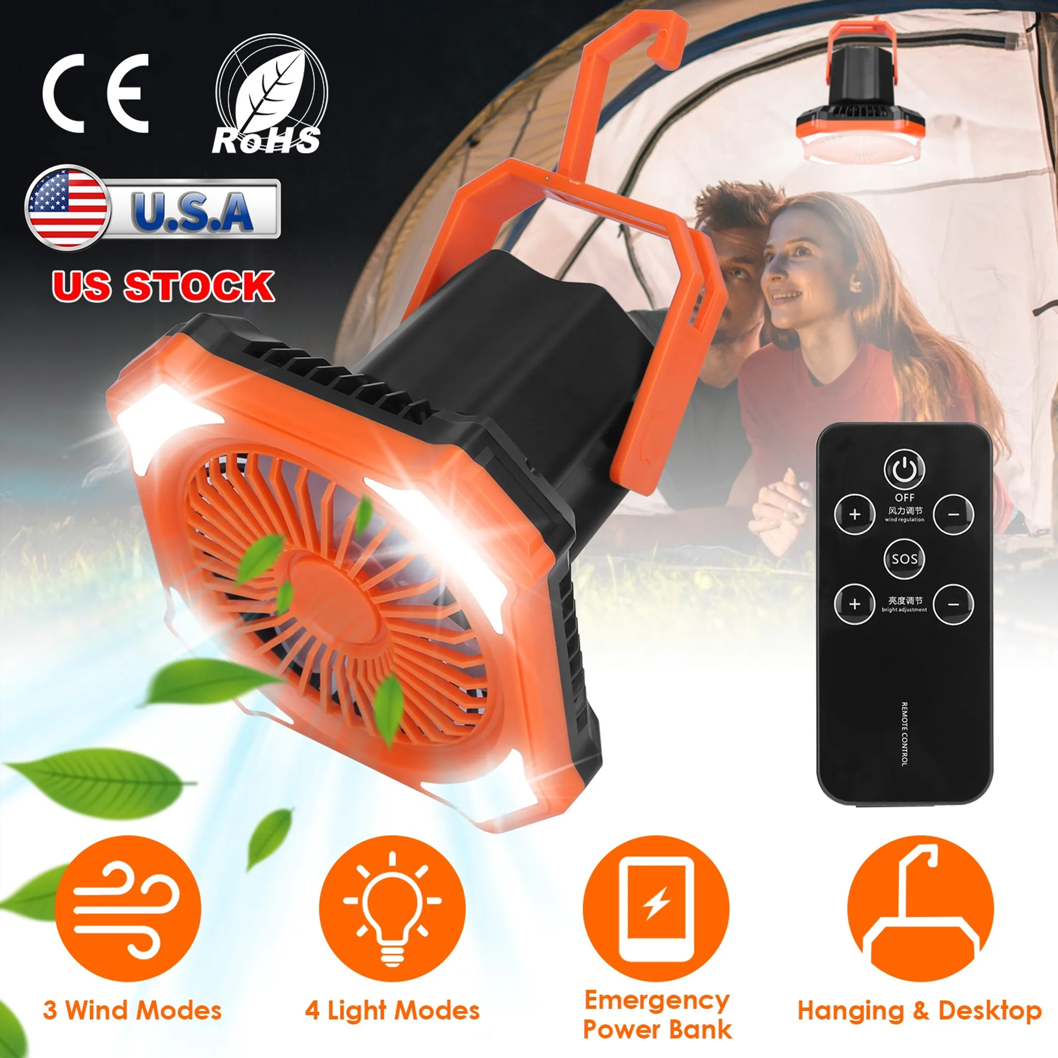 Portable Camping Lantern Fan - Image 4