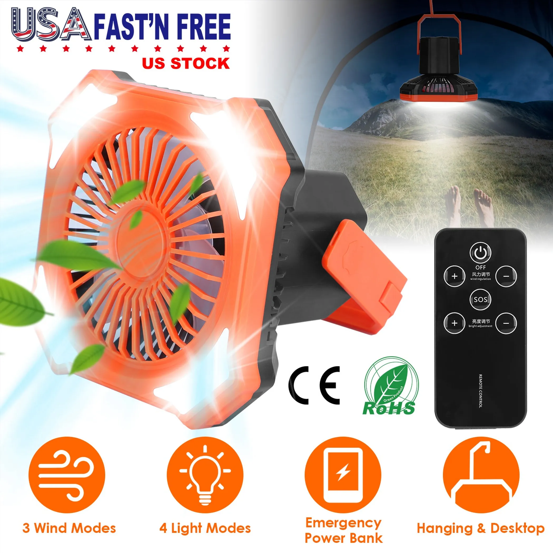 Portable Camping Lantern Fan - Image 5