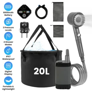 Portable Camping Shower Kit 20L for Outdoor Travel & Adventures - Image 3