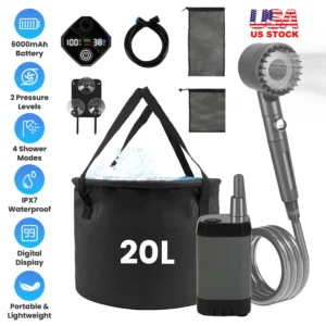 Portable Camping Shower Kit 20L for Outdoor Travel & Adventures - Image 5