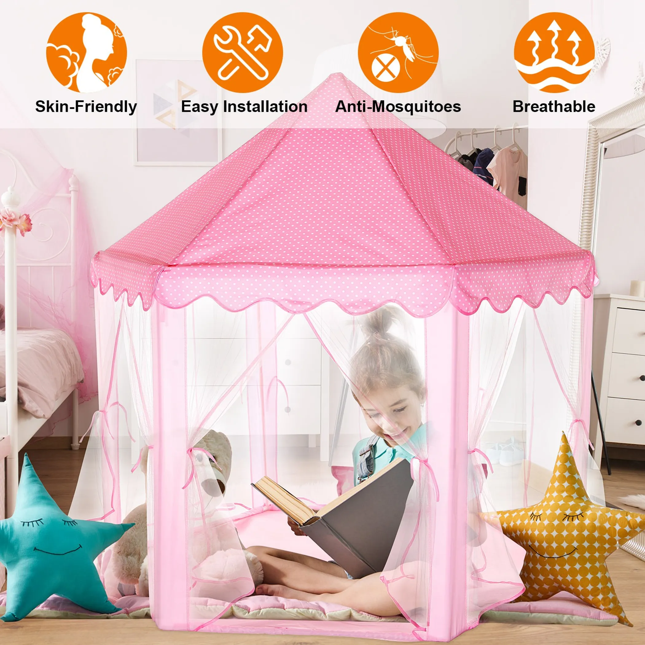 Kids Play Tents Princess for Girls Princess Castle - Image 2