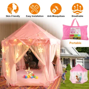 Kids Play Tents Princess for Girls Princess Castle - Image 3