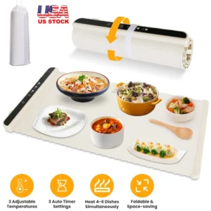 Alternative view of Electric Warming Tray Smart Food Warmer Roll Up Heating Pad