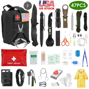 47Pcs Emergency Survival Kit for Camping, Hiking & Travel - Image 5