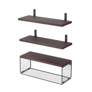 2 In 1 Floating Shelves Wall Mounted
