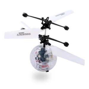 Alternative view of RC Flying Ball Infrared Induction Drone Toy with LED Lights