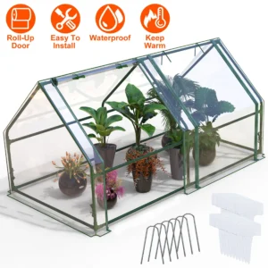 Alternative view of Portable Mini Greenhouse for Outdoor Plants and Gardening