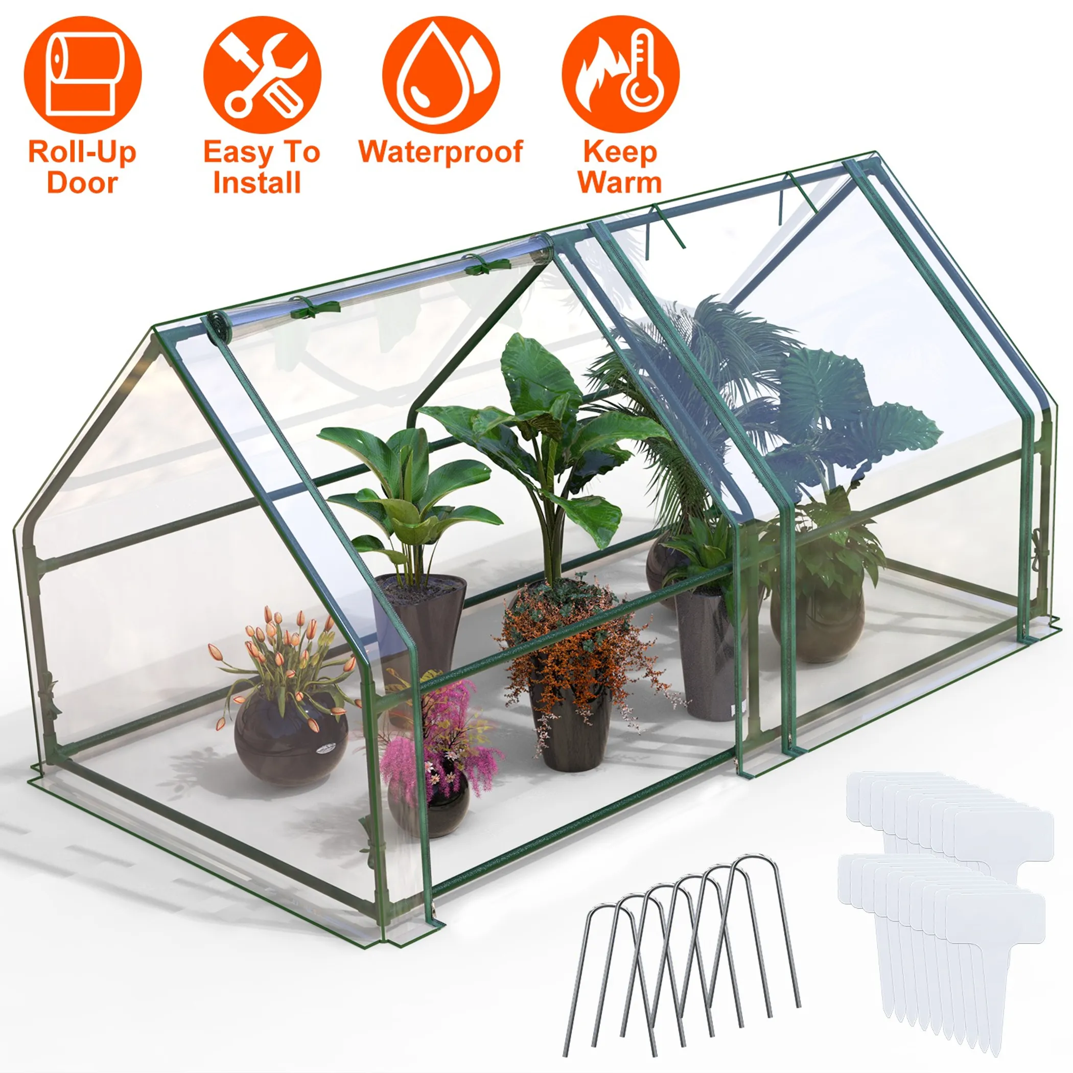 Portable Mini Greenhouse for Outdoor Plants and Gardening - Image 2
