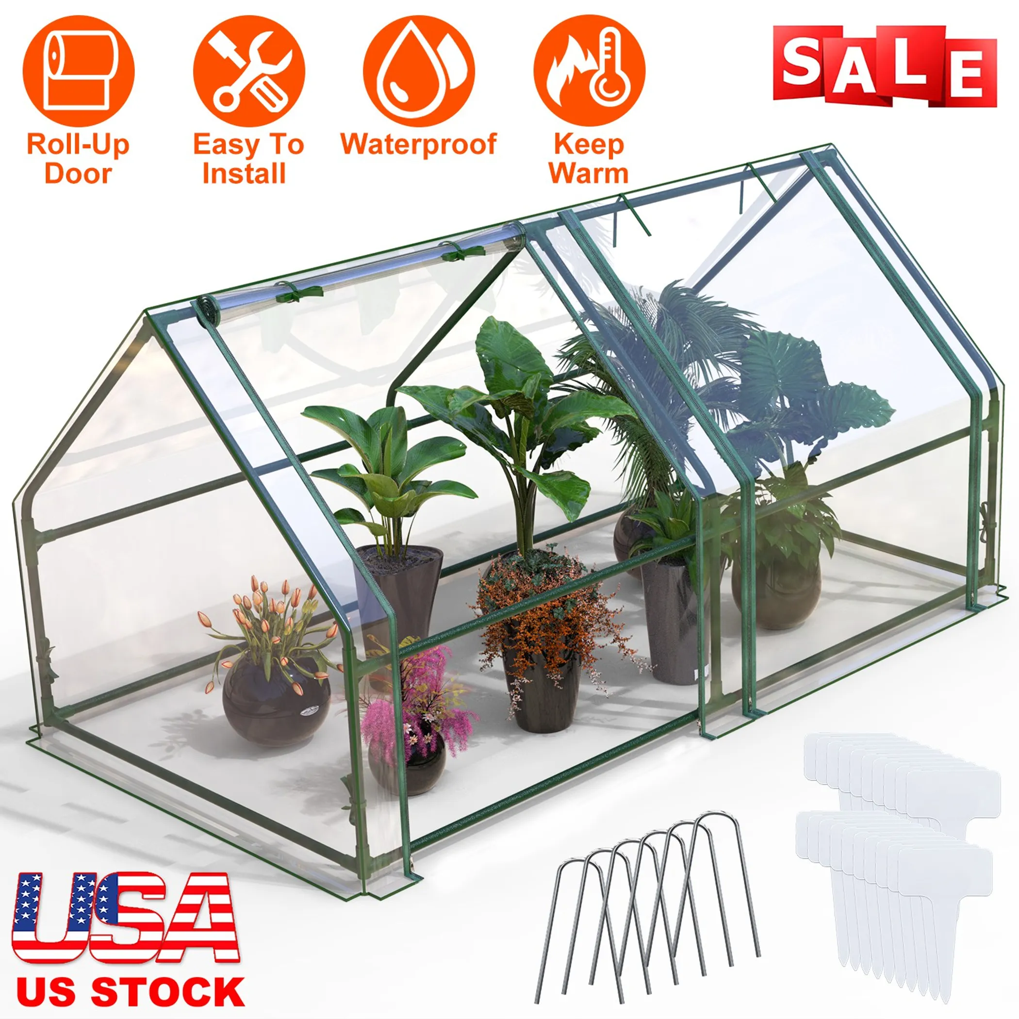 Portable Mini Greenhouse for Outdoor Plants and Gardening - Image 3