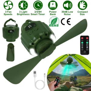 Portable Camping Ceiling LED Fan - Image 4