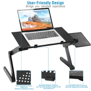 Foldable Laptop Table Bed Desk - Image 5