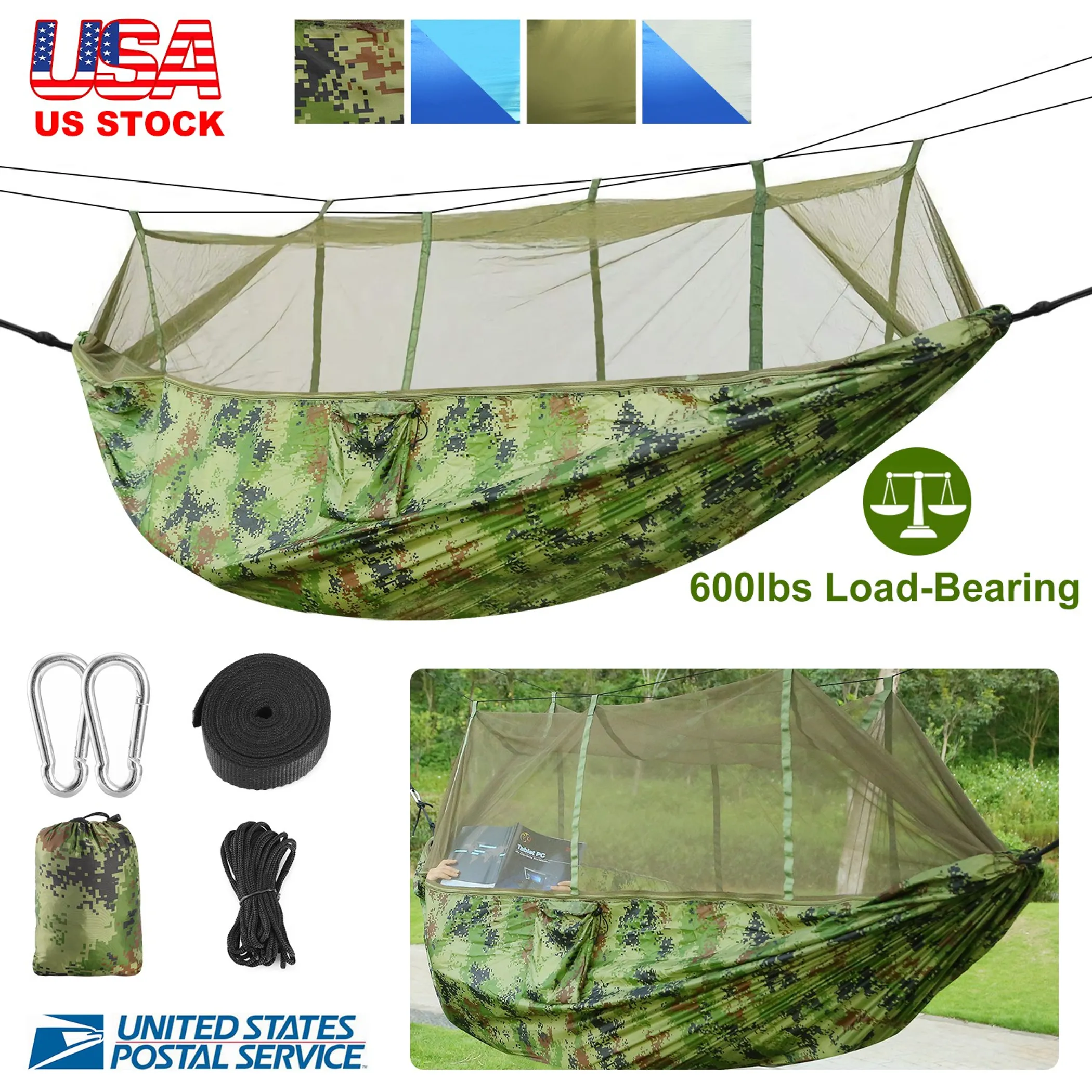 600lbs Load 2 Persons Hammock - Image 3