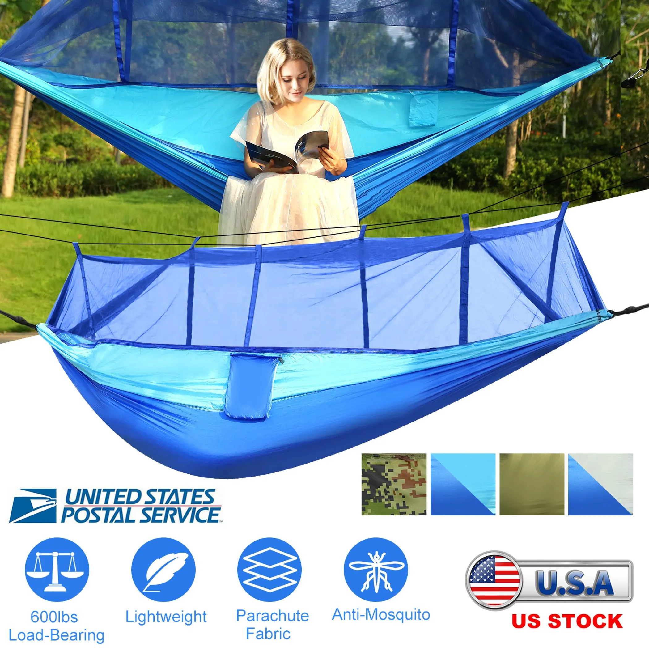 600lbs Load 2 Persons Hammock - Image 5