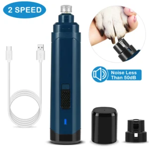 Dog Nail Grinder Quiet USB Rechargeable Pet Nail Trimmer - Image 3