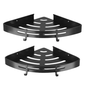 2Pcs Corner Shower Caddy Shelf Adhesive Bathroom