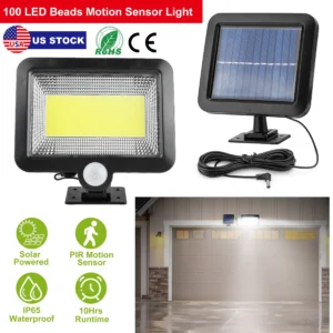 Solar Powered Wall Lights Outdoor 100 LED Motion Sensor Security Light - Image 3