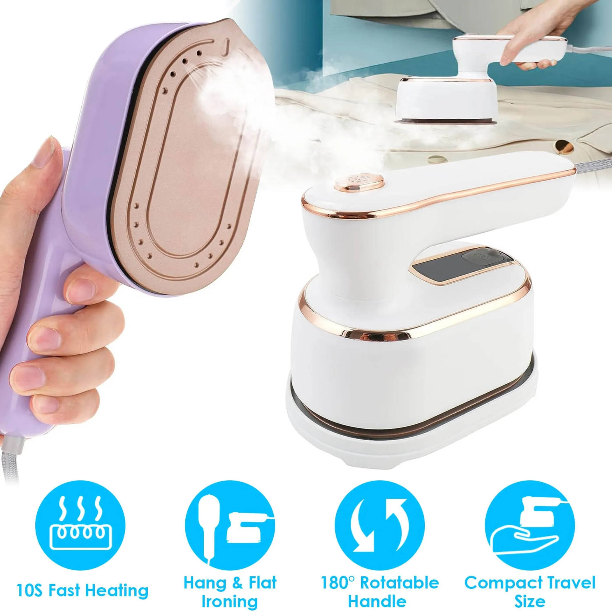 1000W Portable Handheld Steamer for Hang - Image 2