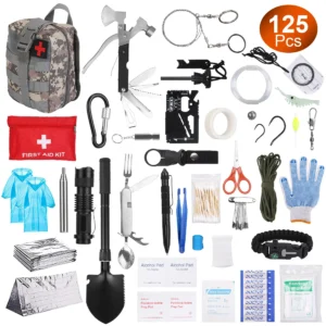 125 Piece Survival Kit Emergency Gear for Outdoor Adventures - Image 4