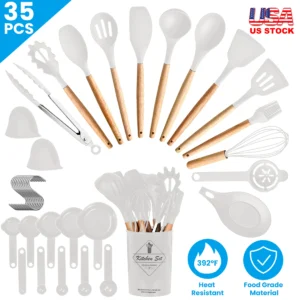 Alternative view of 35PCS Kitchen Utensils Set Silicone Cooking Tools
