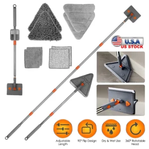 Alternative view of 2 In 1 Baseboard Cleaner Mop Wall