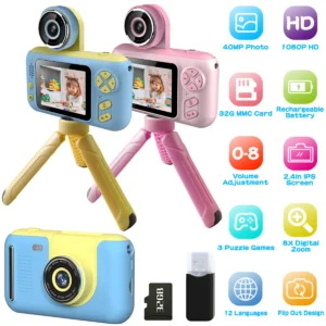 Kids Digital Camera with Flip Screen, 40MP Photos & 1080P HD Video Recorder - Image 4