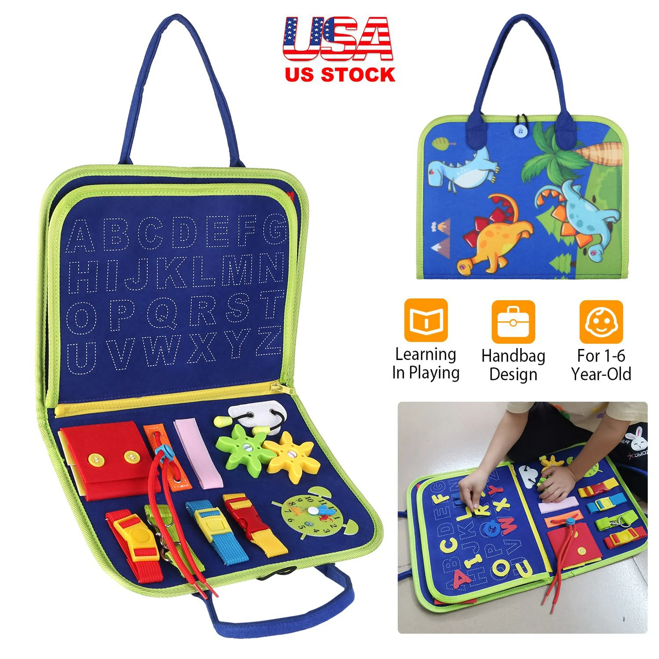 Kids Busy Board Sensory Toy - Image 2