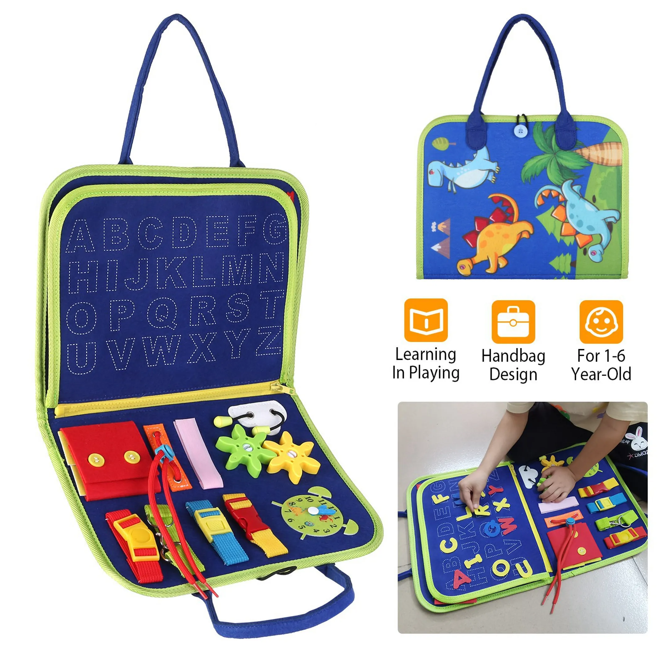 Kids Busy Board Sensory Toy - Image 3