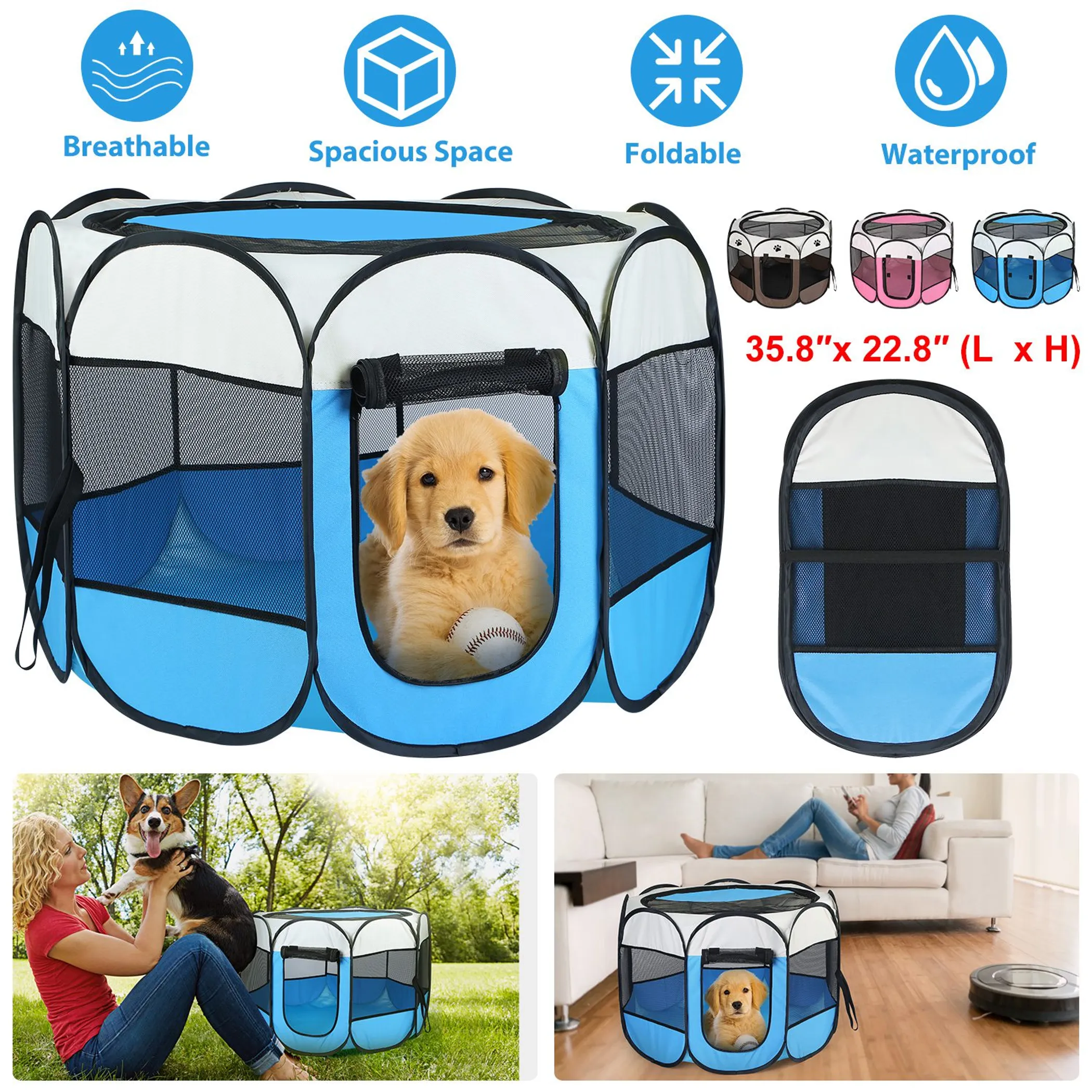 Portable Foldable Pet Tent - Image 5