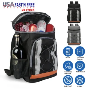 Cooler Backpack 36 Can Leakproof Insulated Cooler Backpack - Image 5