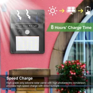 Solar Light 20 LEDs Outdoor Motion Sensor Waterproof Security Light - Image 5