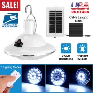 Alternative view of Solar Camping Light Hanging LED Bulb