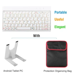 80 Keys Wired Keyboard with Stand for Tablet Portable - Image 4