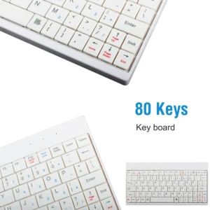 80 Keys Wired Keyboard with Stand for Tablet Portable - Image 5